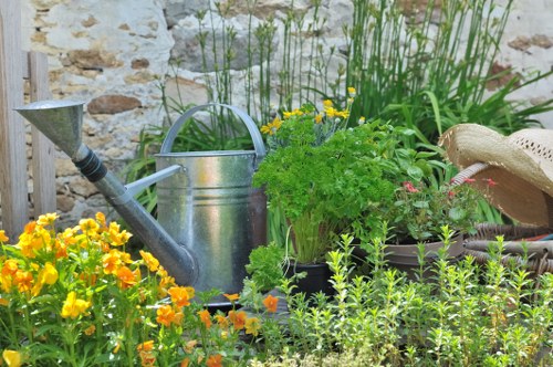 Professional gardeners at work in Addiscombe